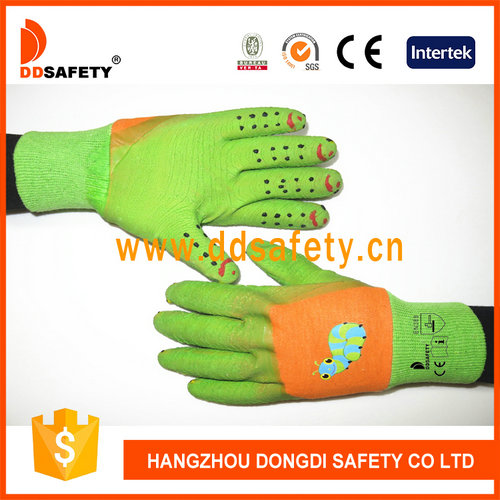Cotton with green latex glove-DCL525